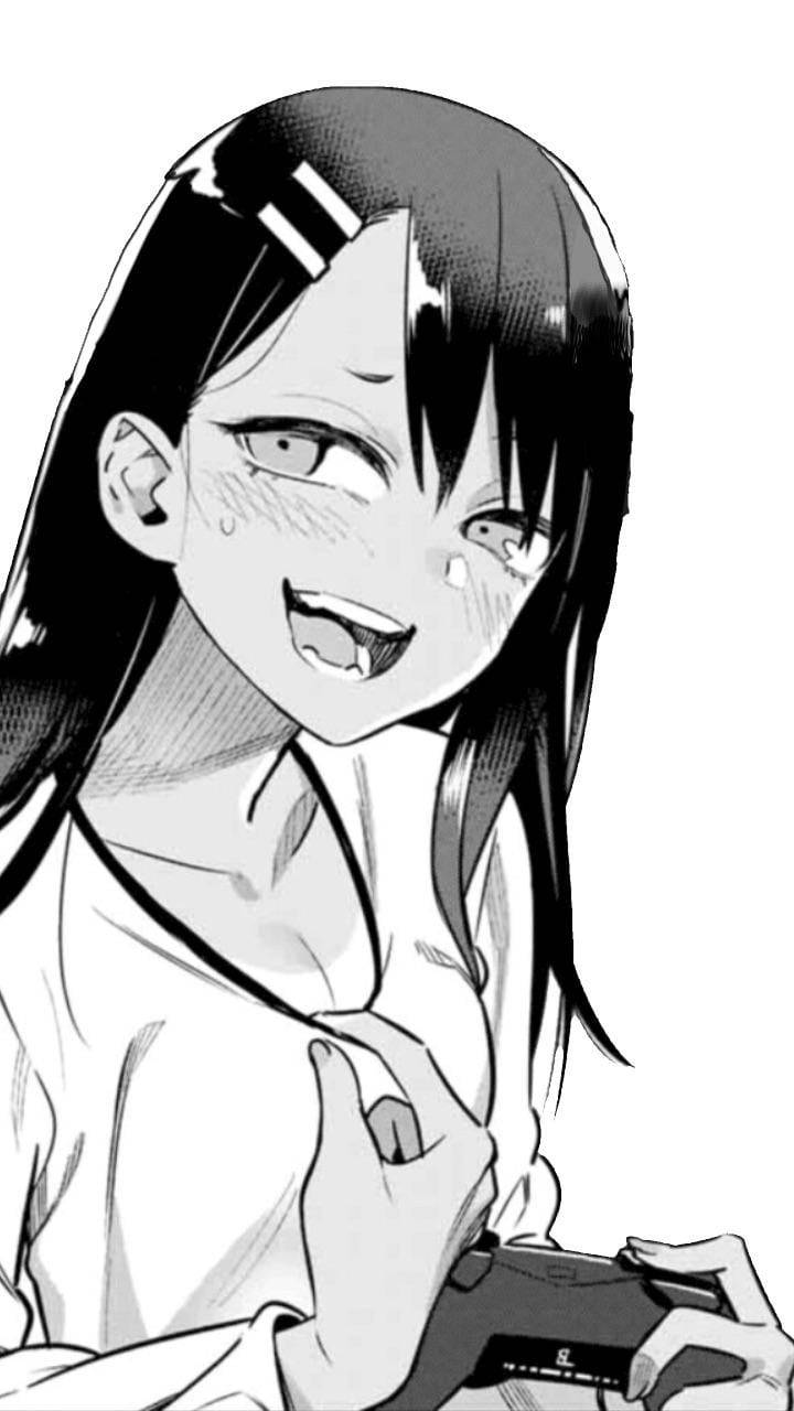 Nagatoro Black And White Wallpaper