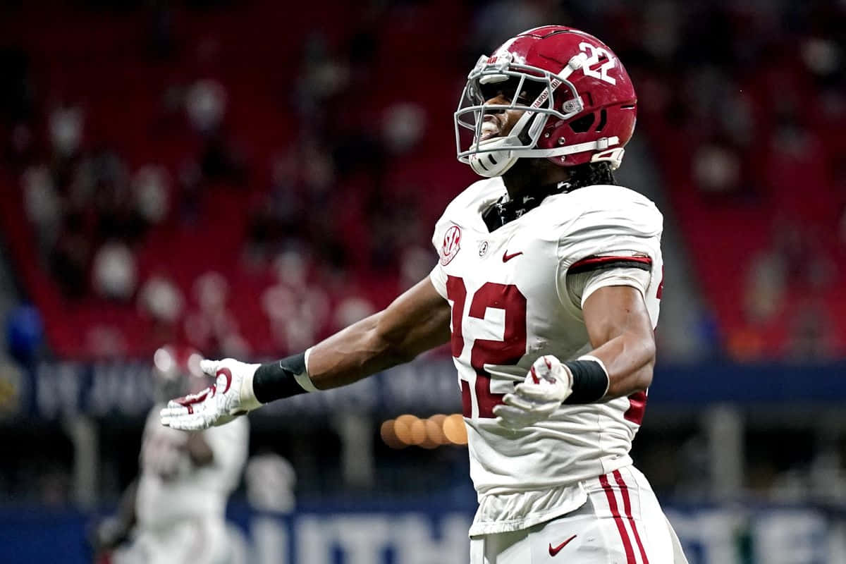 Najee Harris Alabama Football Action Wallpaper