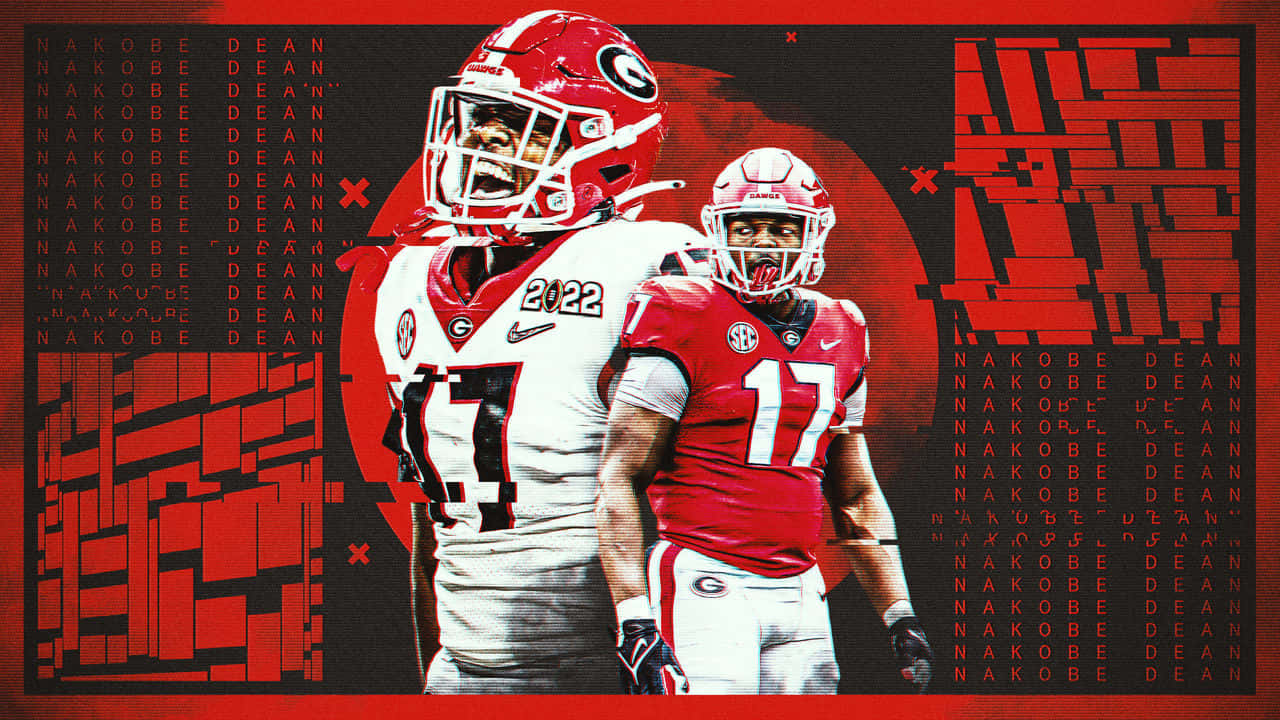 Nakobe Dean Georgia Football Artwork Wallpaper