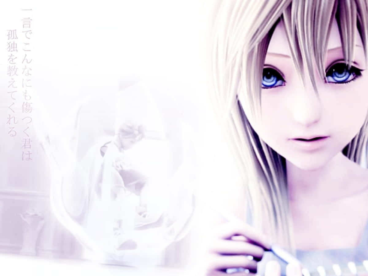 Namine Reflecting On Destiny In Kingdom Hearts Wallpaper