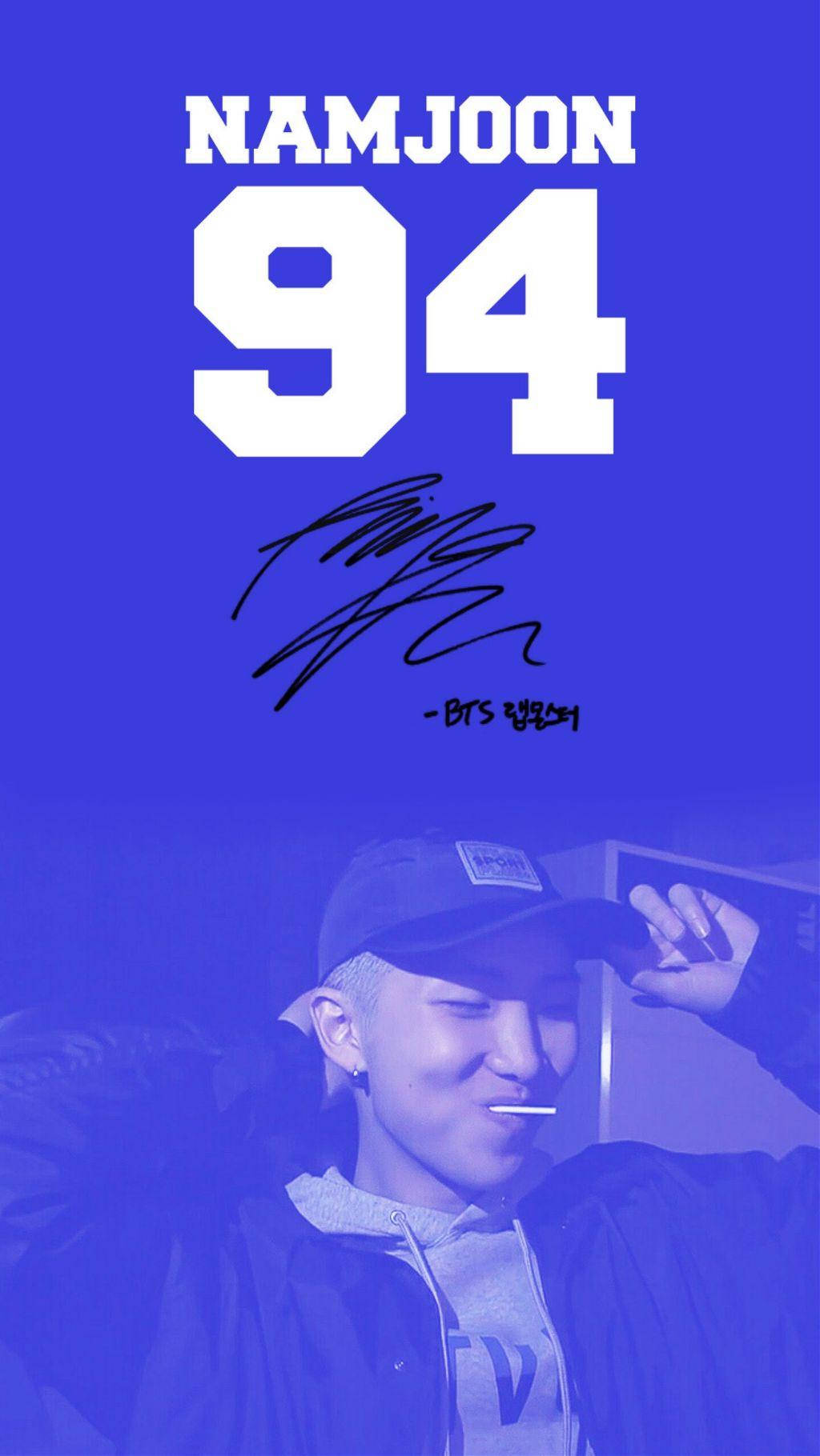 Namjoon 94 Blue Wallpaper