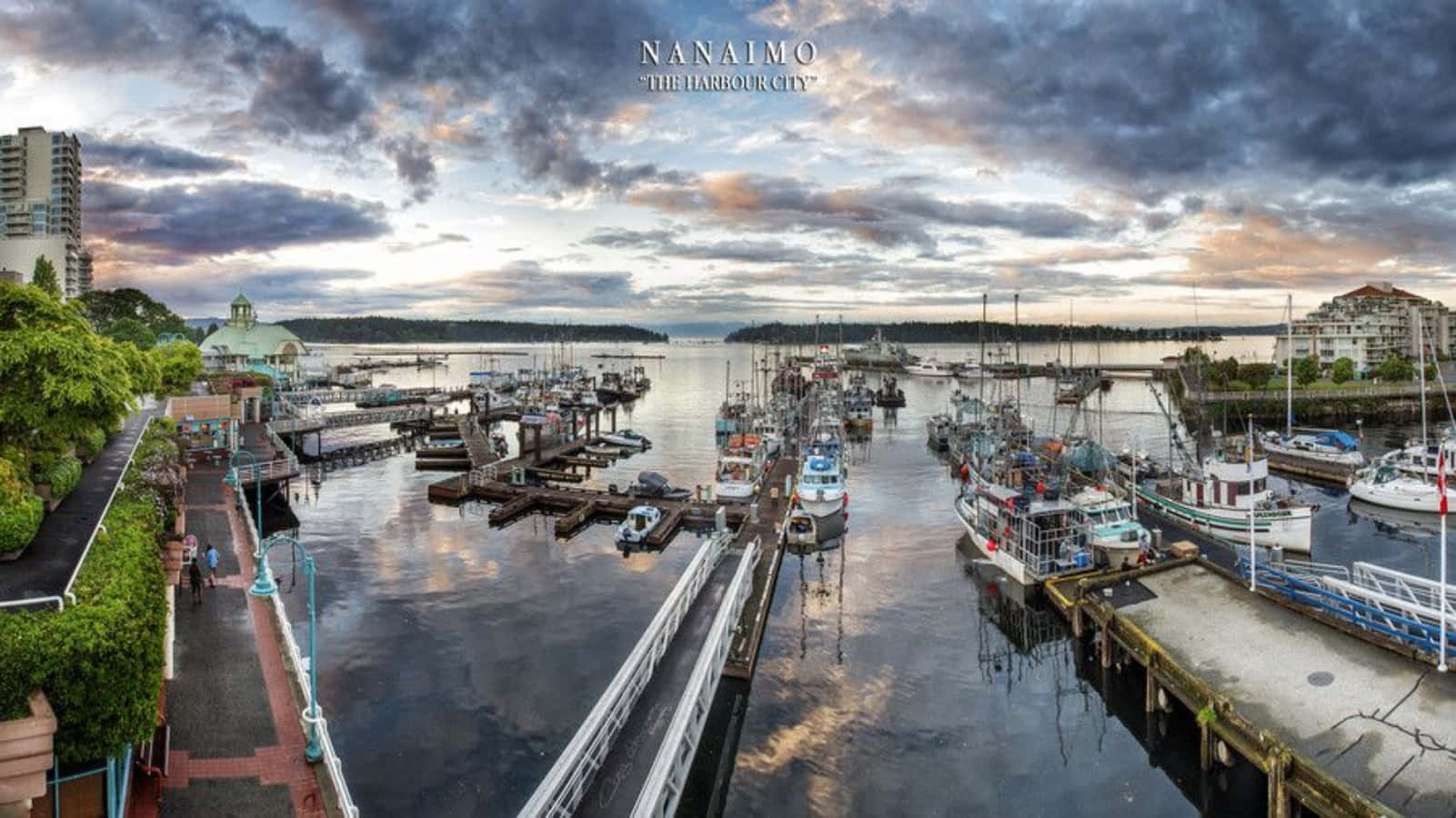 Nanaimo Harbour City Dawn Wallpaper