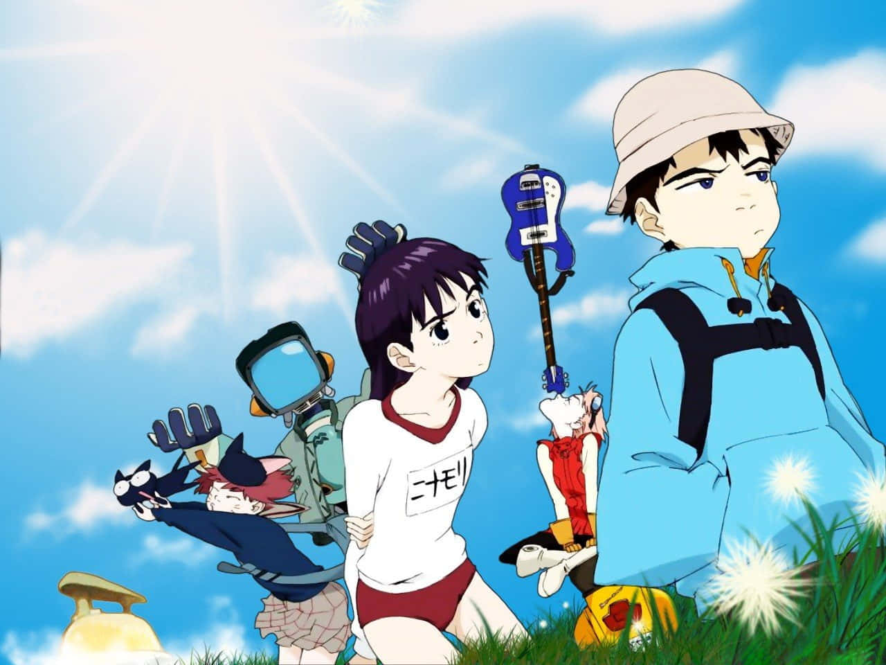 Naota Nandaba, Flcl Anime Series Main Character Wallpaper