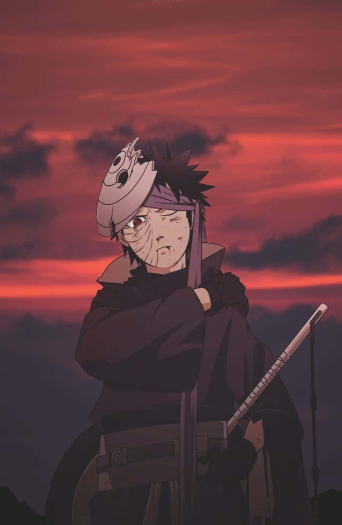 Naruto Anime Character Tobi Iphone Wallpaper