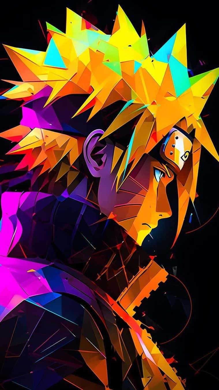 Naruto Geometric Arti Phone Wallpaper Wallpaper