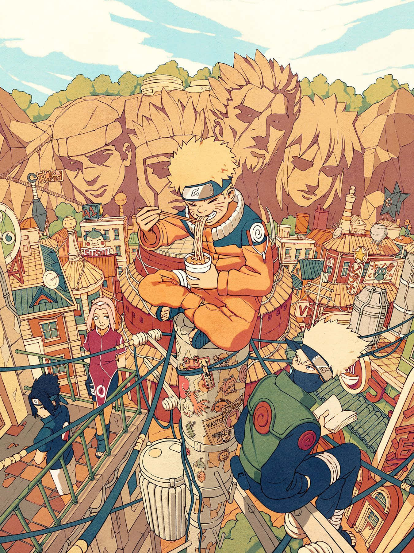 Naruto Hidden Leaf Village Konoha Team 7 Wallpaper