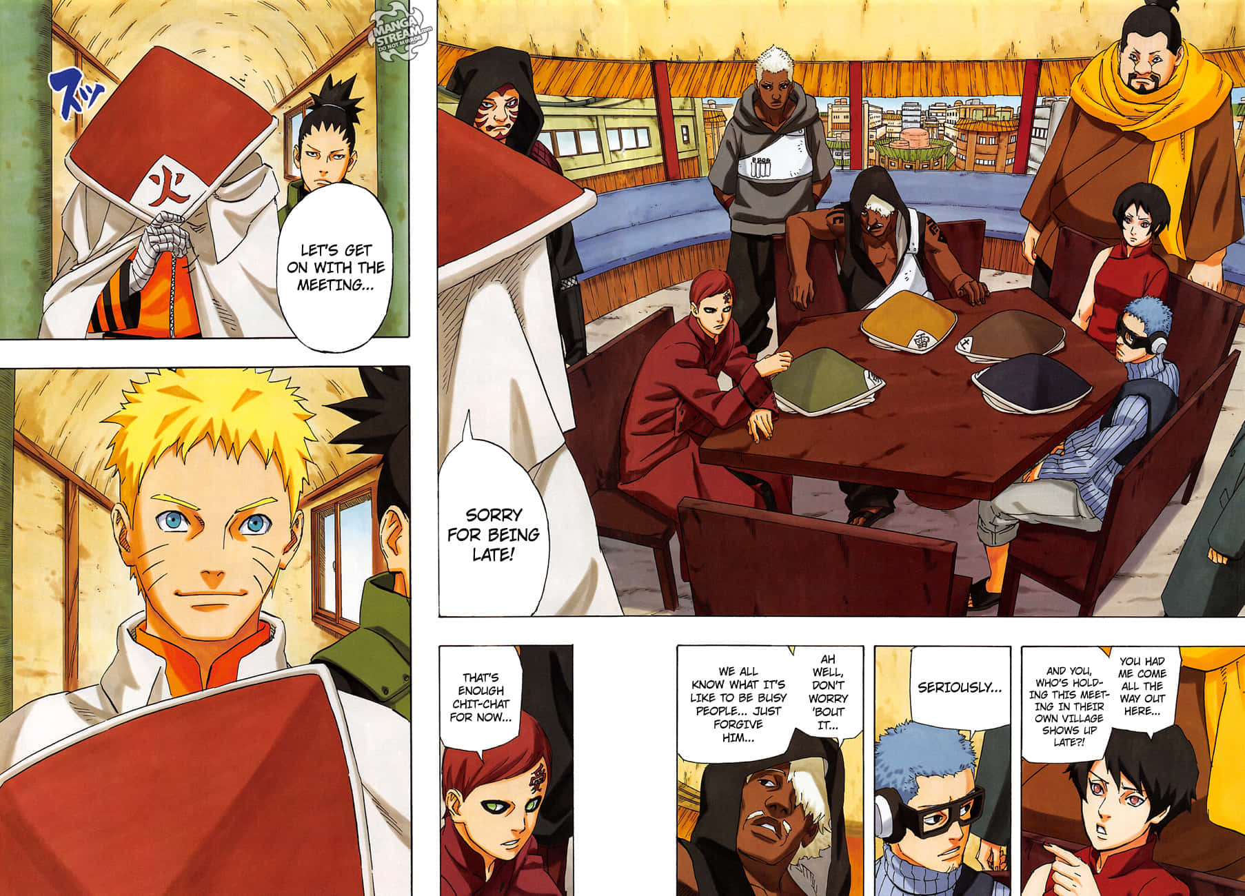 Naruto Kage - The Powerful Group Of Five Leaders Wallpaper