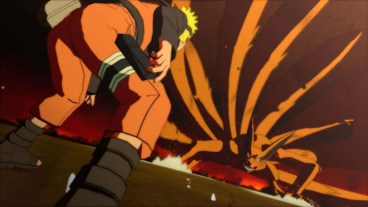 Naruto Nine Tails Encounter Wallpaper