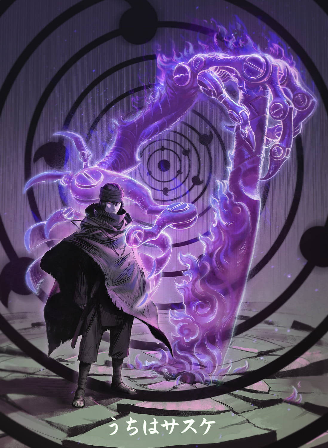 Naruto Sasuke Susanoo Arm Wallpaper