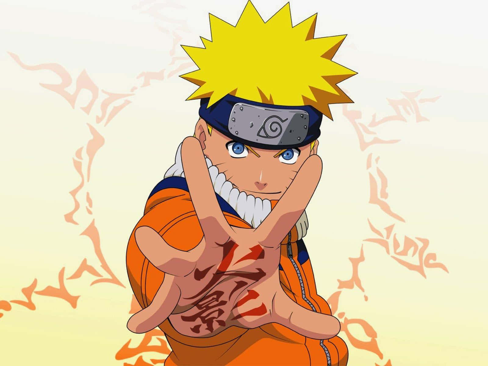 Naruto Uzumaki, Alone And Focused Wallpaper