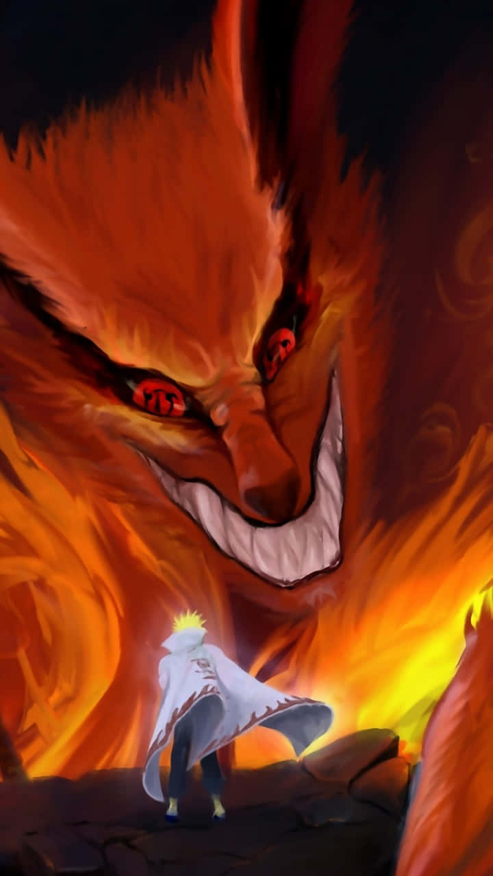 Naruto Uzumaki Channels The Nine Tails Wallpaper