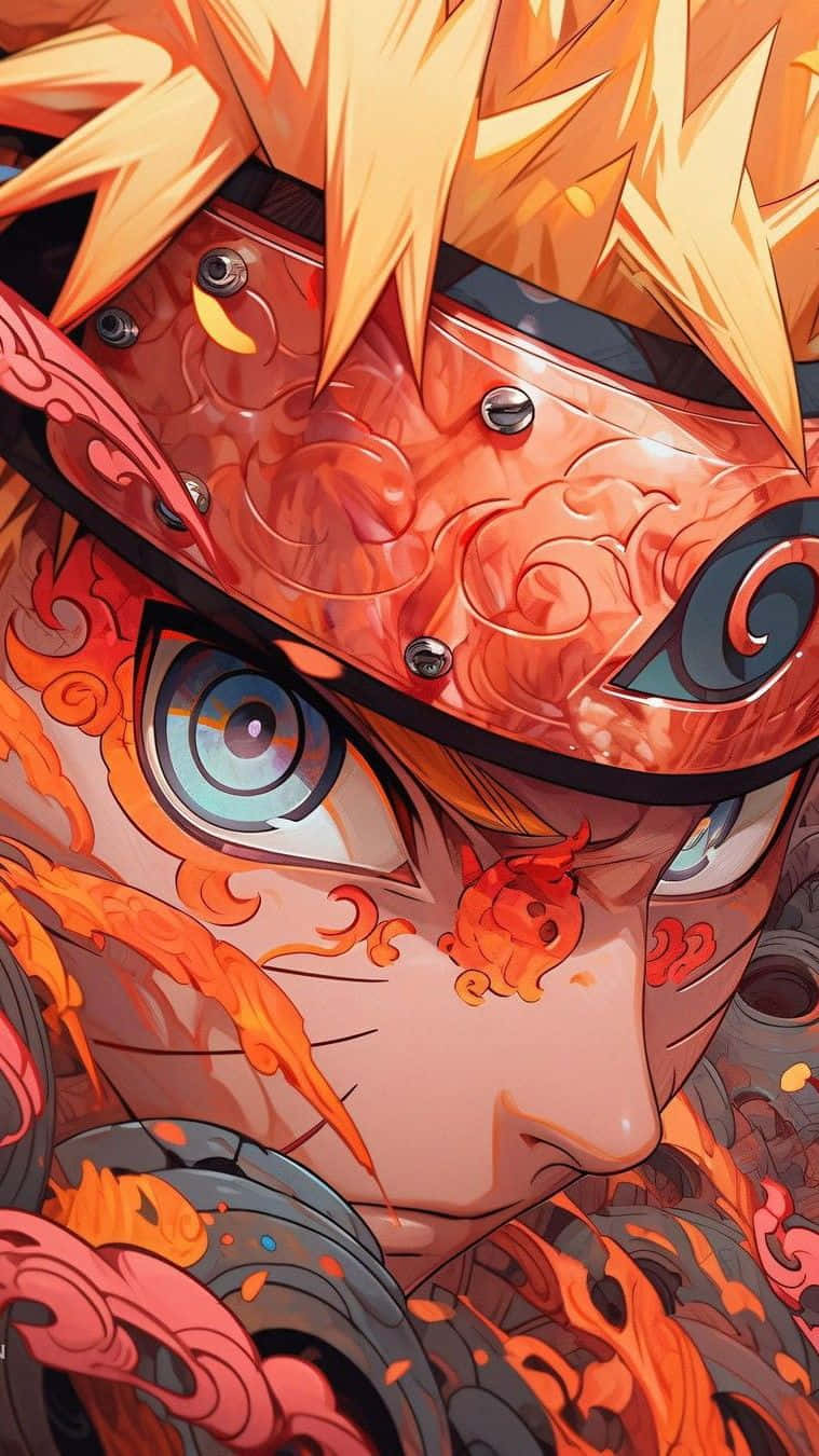 Naruto Uzumaki Fire Elementi Phone Wallpaper Wallpaper