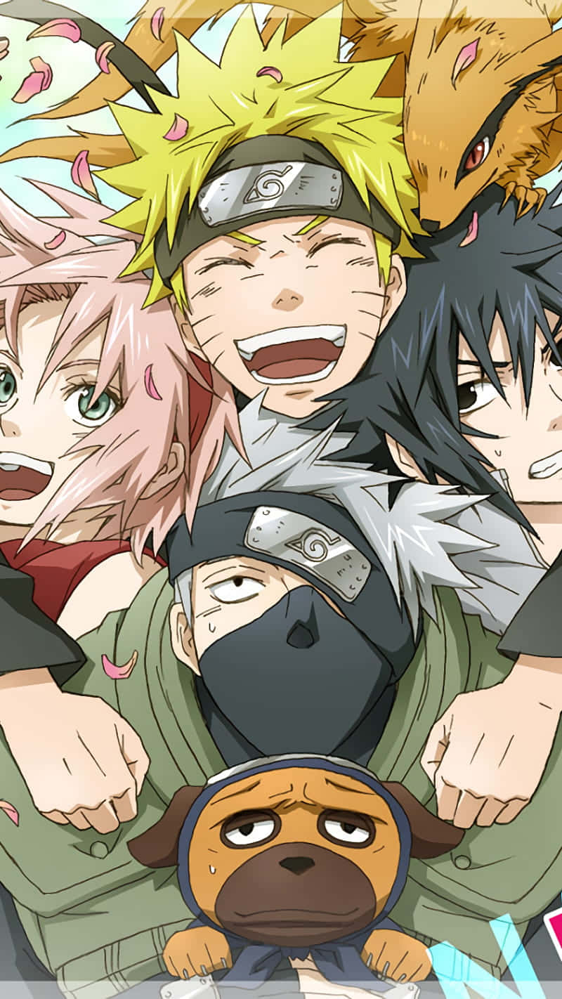 Narutoand Friends Group Selfie Wallpaper