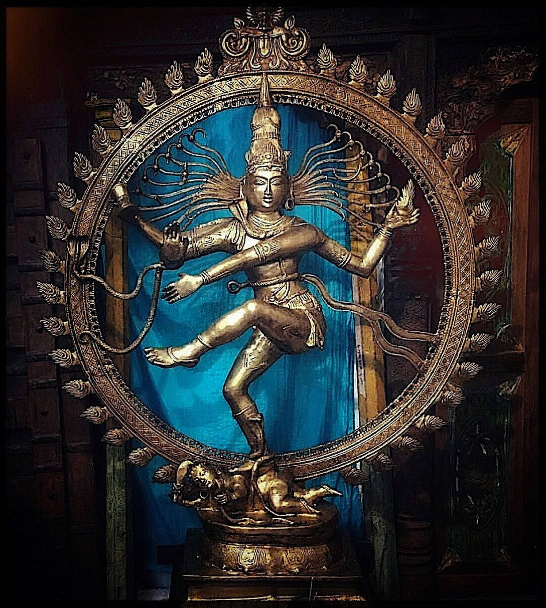 Nataraja Dark Statue Wallpaper