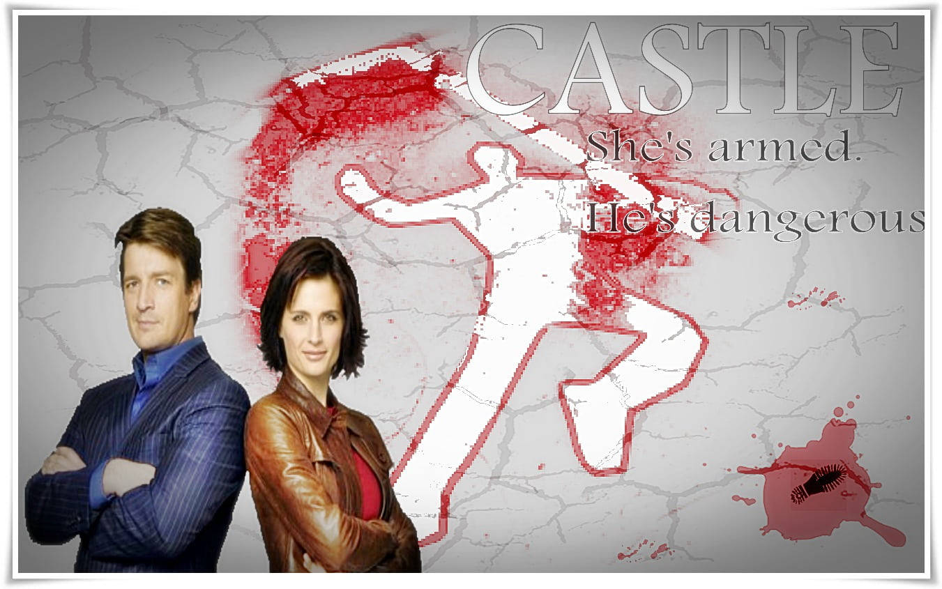 Nathan Fillion Castle Crime Scene Wallpaper