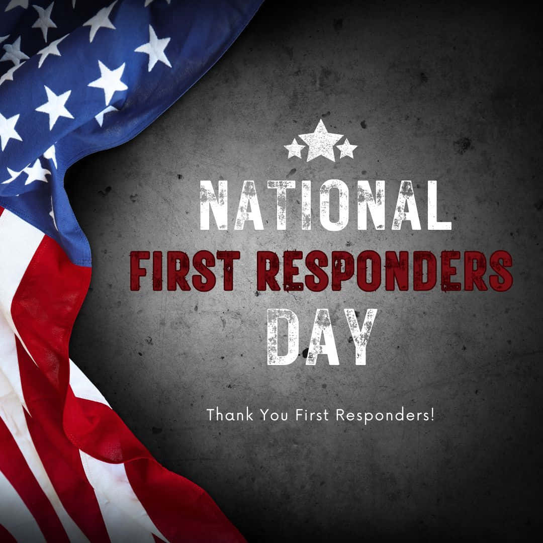 National First Responders Day Tribute Wallpaper