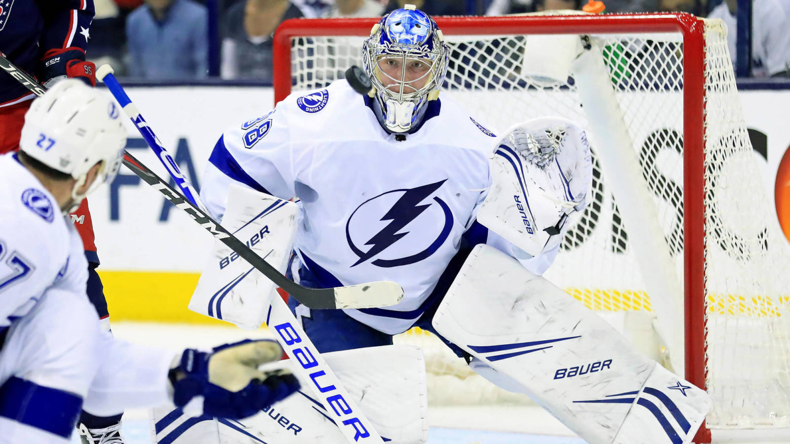 National Hockey League Goaltender Andrei Vasilevskiy Wallpaper