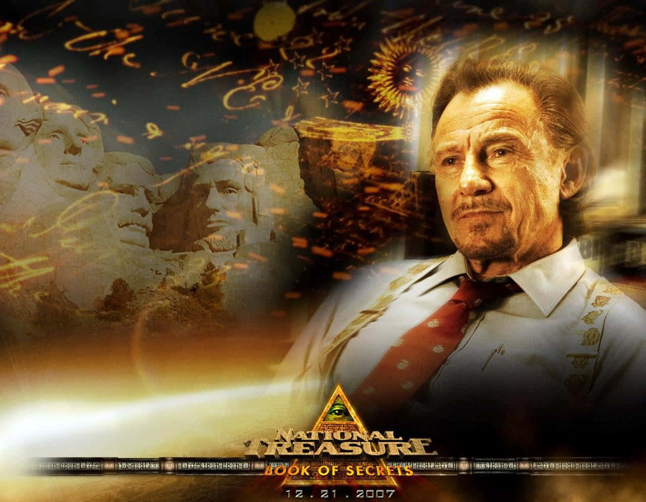 National Treasure Movie Scene With Main Characters Wallpaper