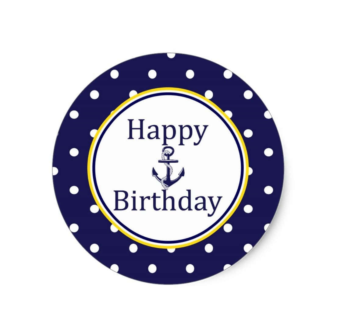 Nautical Theme Birthday Sticker Wallpaper