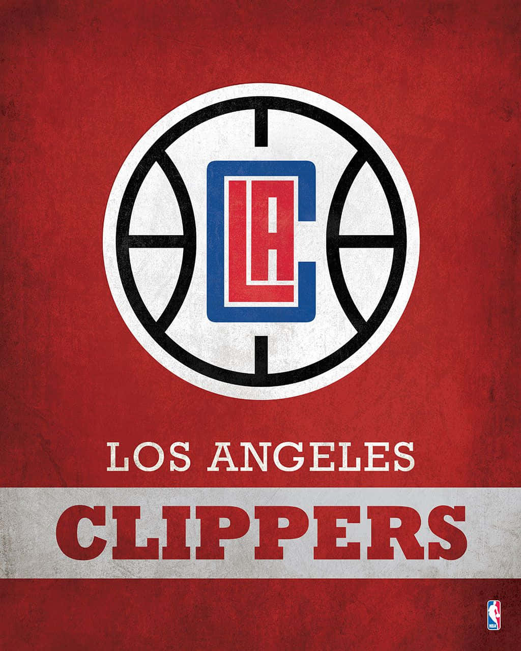 Nba Basketball Team La Clippers Red Illustration Wallpaper