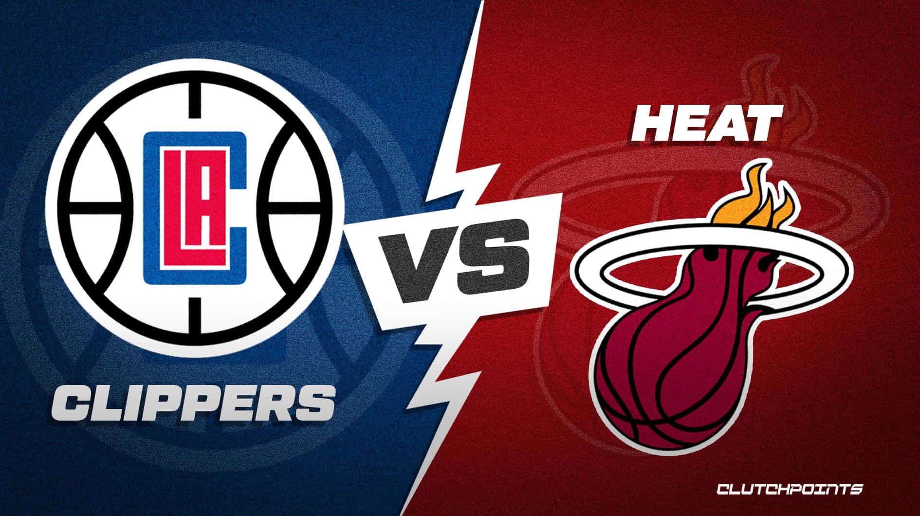 Nba La Clippers Vs. Miami Heat Illustration Wallpaper