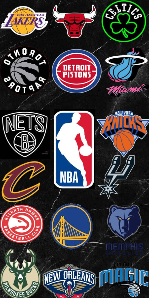 Nba Logo With Other Logos Wallpaper