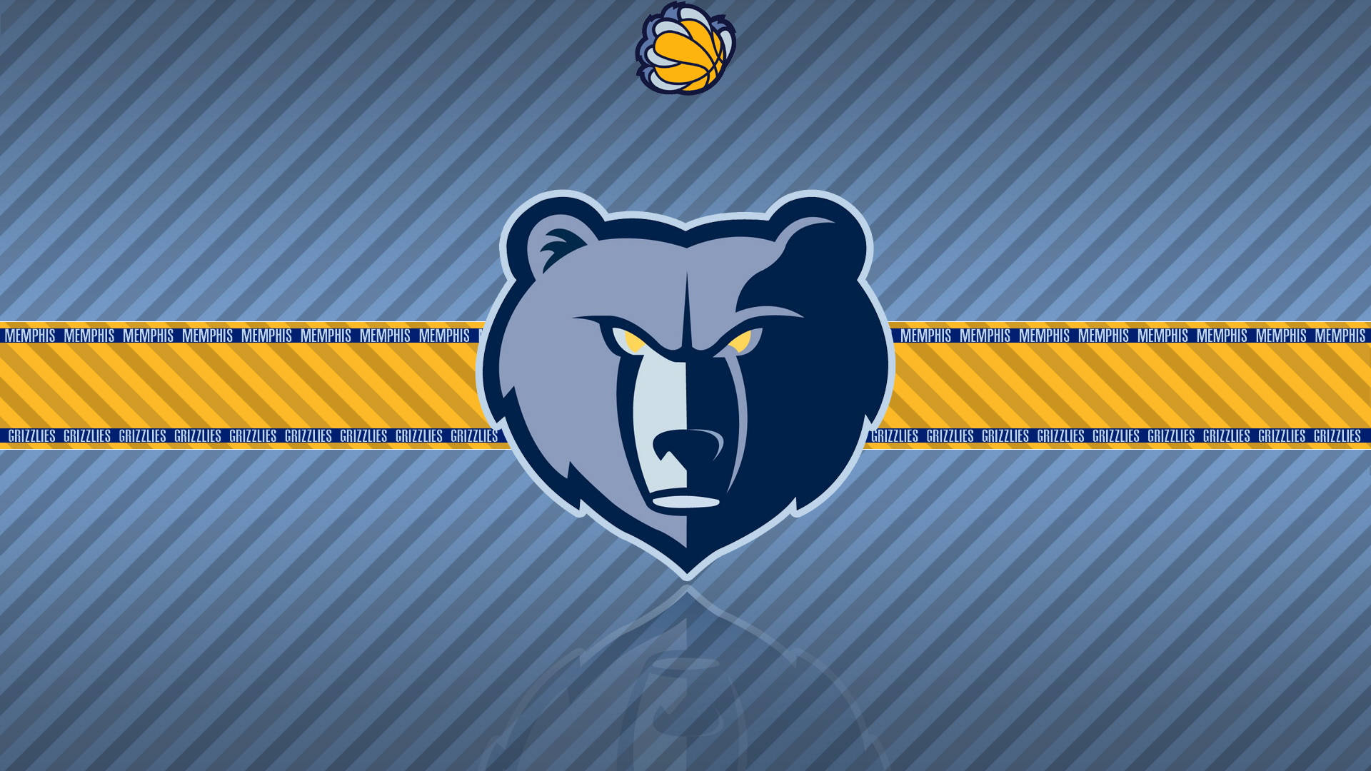 Nba Memphis Grizzlies Logo Flag Wallpaper