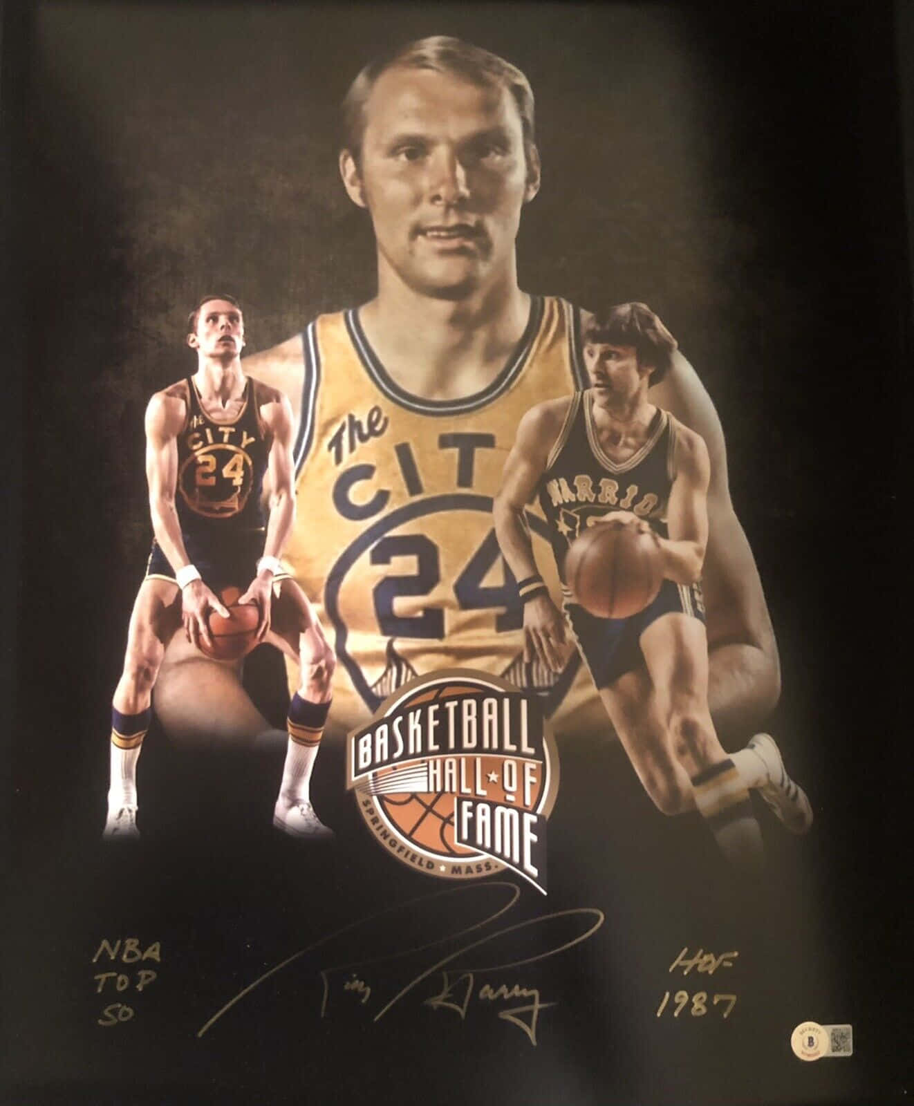 Nba Rick Barry Hall Of Famer Poster Wallpaper