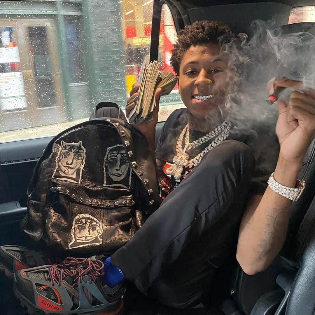 Nba Youngboy Ppf Smoking Wallpaper