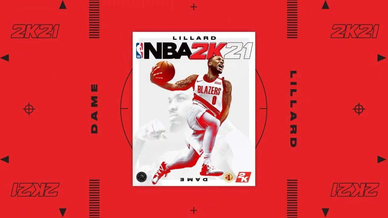 Nba2k21 Damian Lillard Red Wallpaper