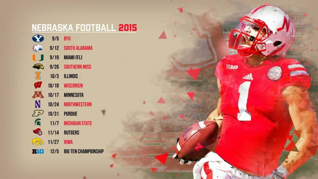 Nebraska Huskers Football Redefining Excellence Wallpaper