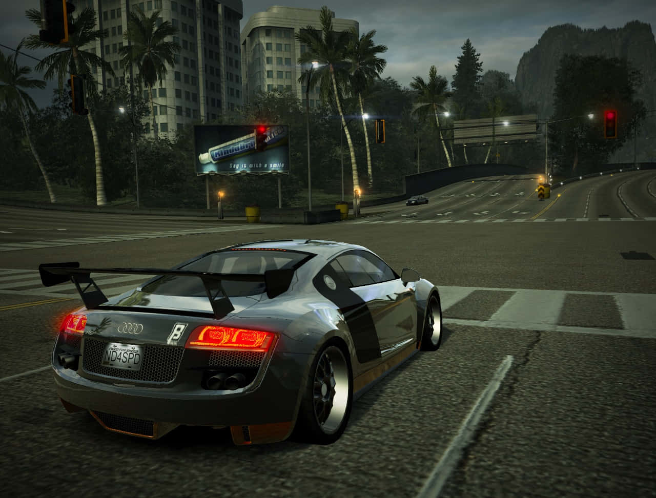 Needfor Speed World Audi R8 Night Drive Wallpaper