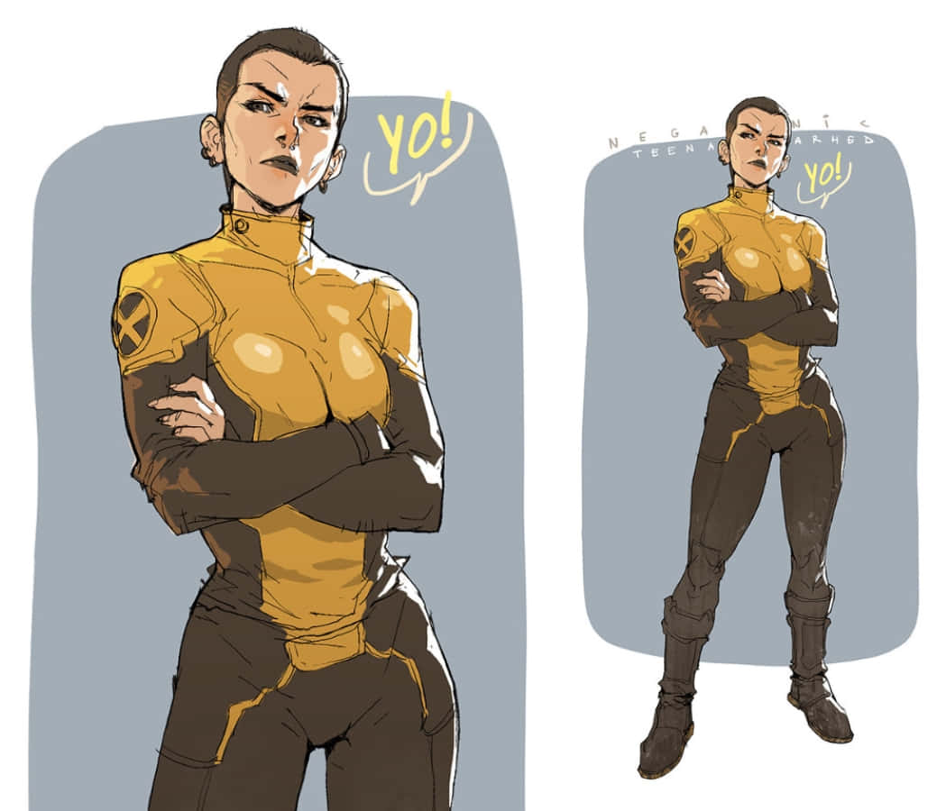 Negasonic Teenage Warhead In Action Wallpaper