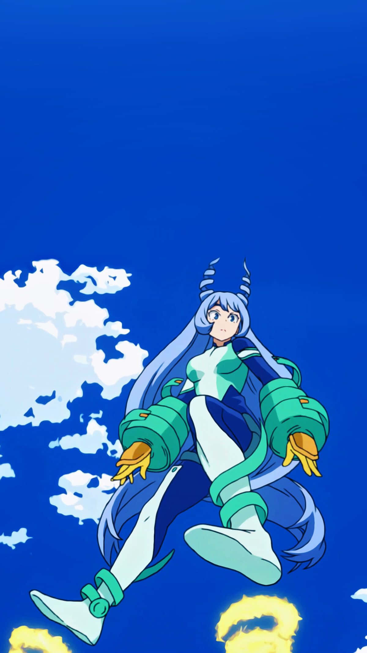 Nejire Hado, An Eighth-grader With The Powerful Quirk Of Electricity.