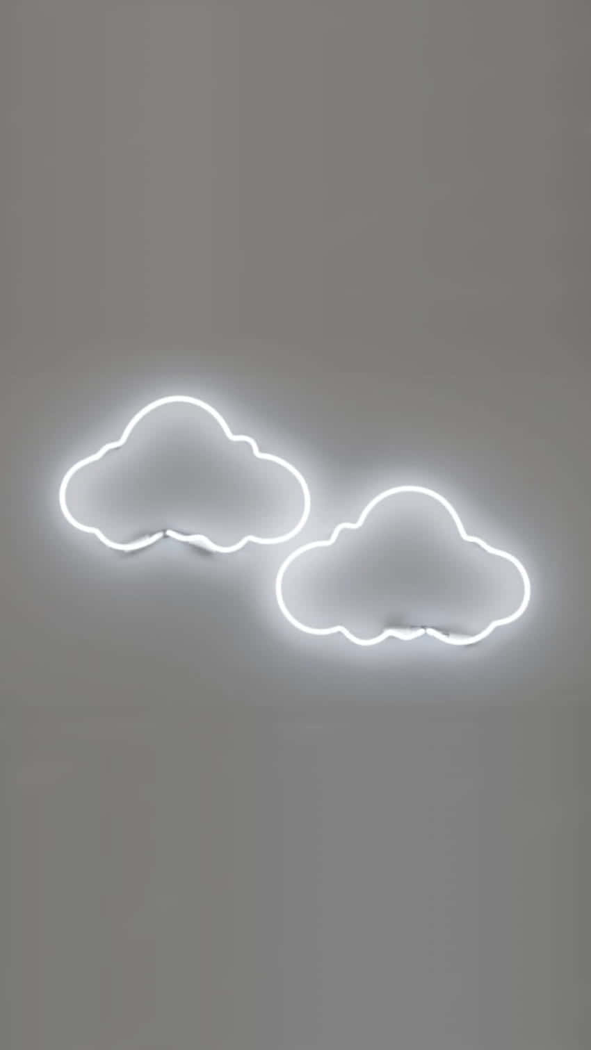 Neon Clouds Wall Art Wallpaper