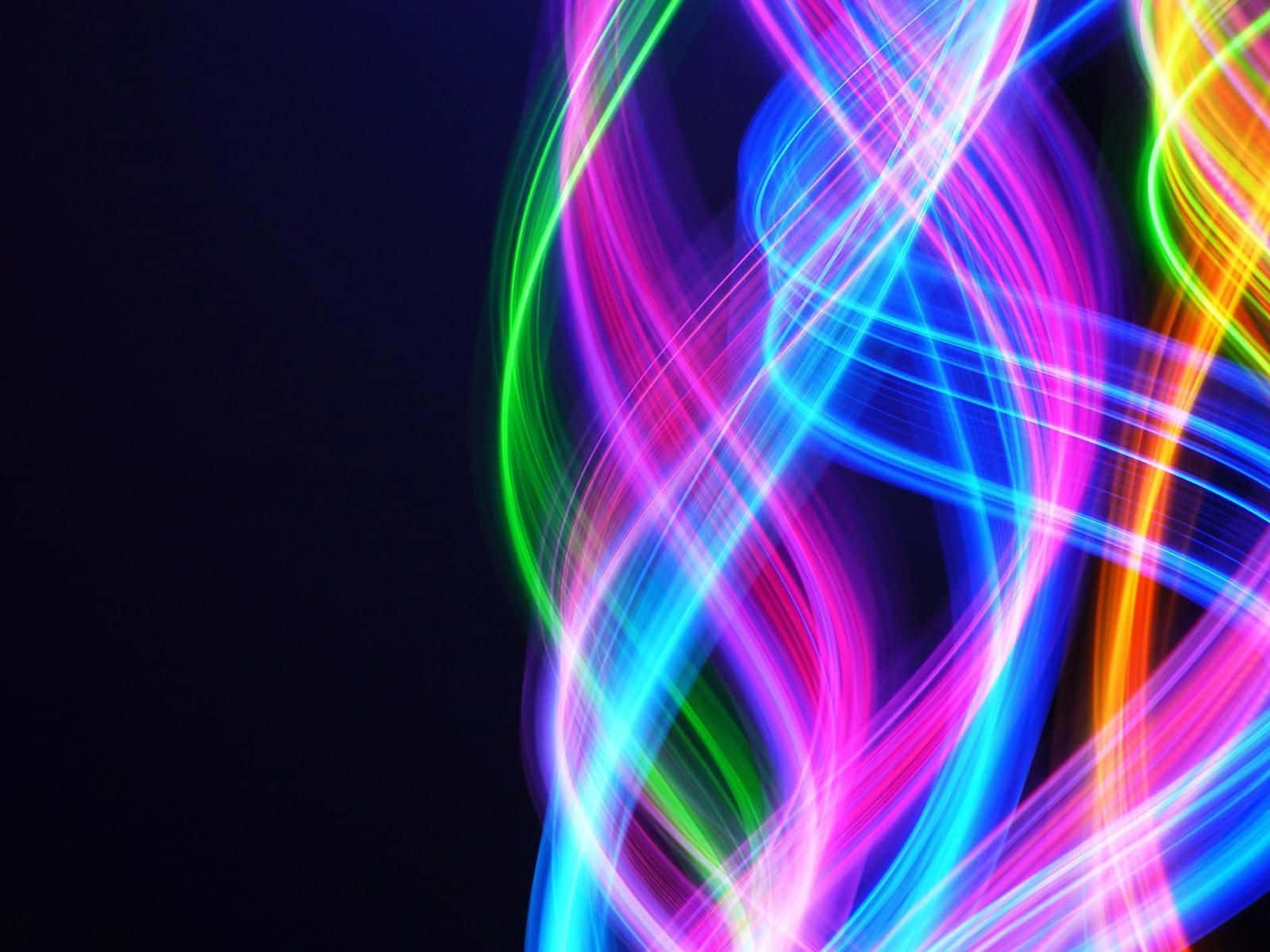 Neon Colors Swirl Wallpaper