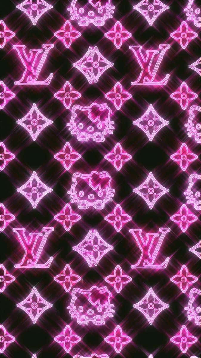 Neon Designer Brands Pattern Wallpaper