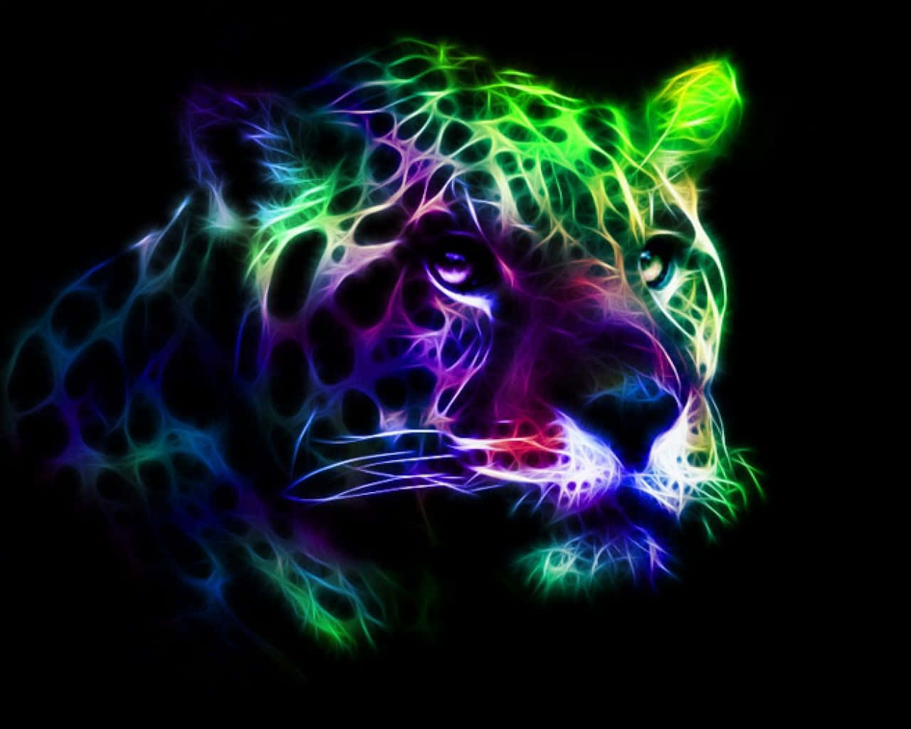 Neon Jaguar Artwork Wallpaper