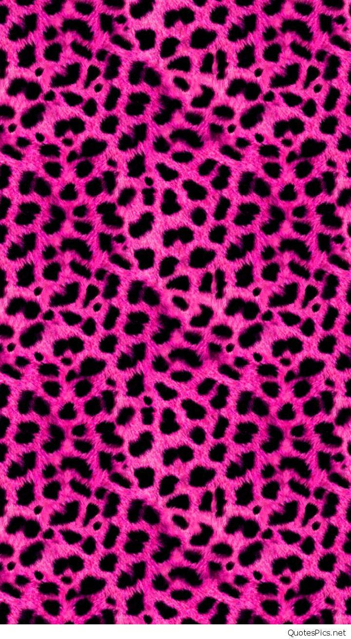 Neon Leopard Print For The Fashion-forward Girly Girl. Wallpaper