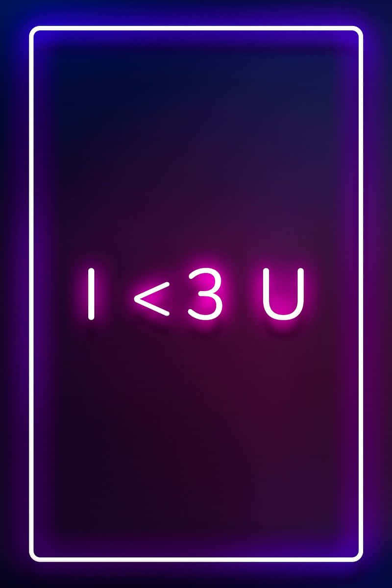 Neon Love Expression Aesthetic.jpg Wallpaper