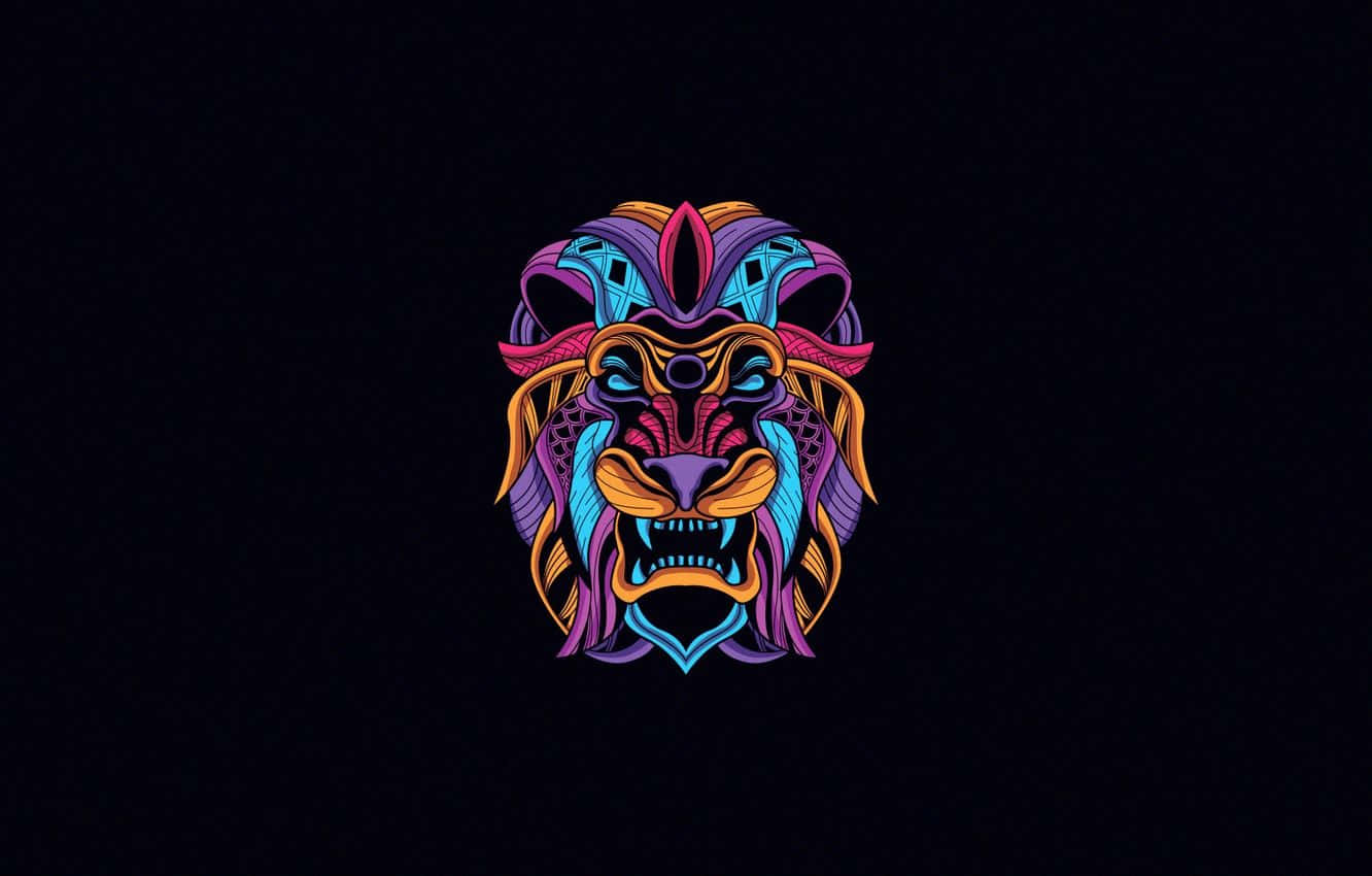 Neon Mask 1332 X 850 Wallpaper