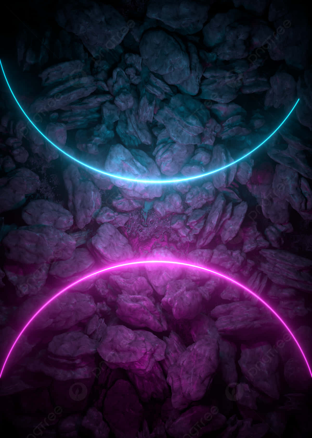 Neon Pink And Blue [wallpaper] Wallpaper