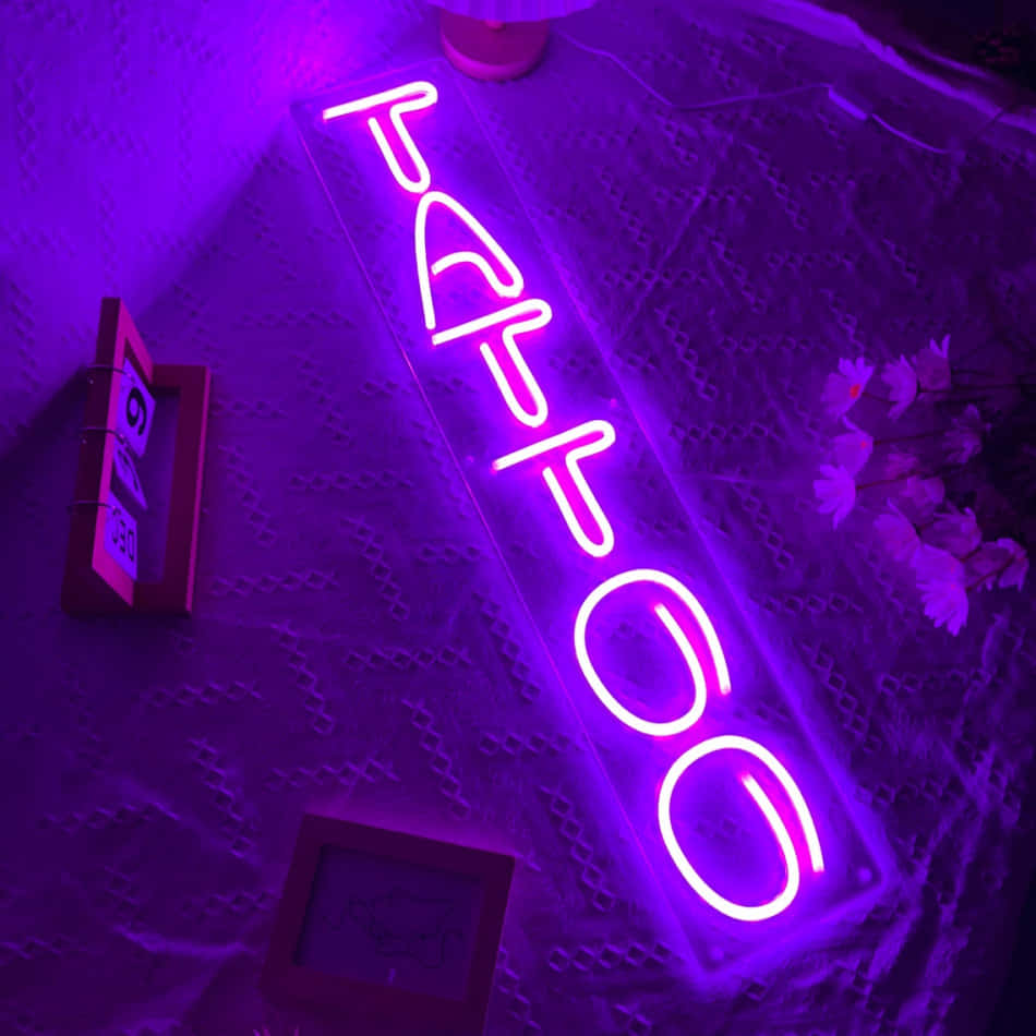 Neon Pink Glow Aesthetic Room Wallpaper