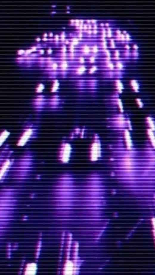 Neon Purple Glitch Aesthetic.jpg Wallpaper