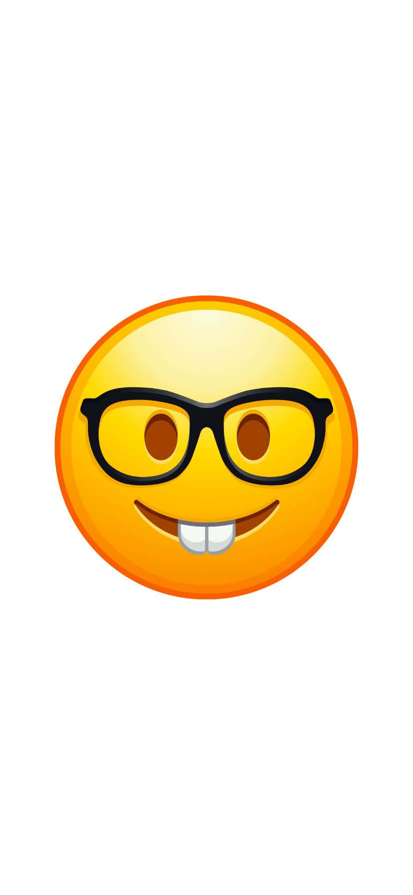 Nerdy Smiling Emojiwith Glasses.jpg Wallpaper