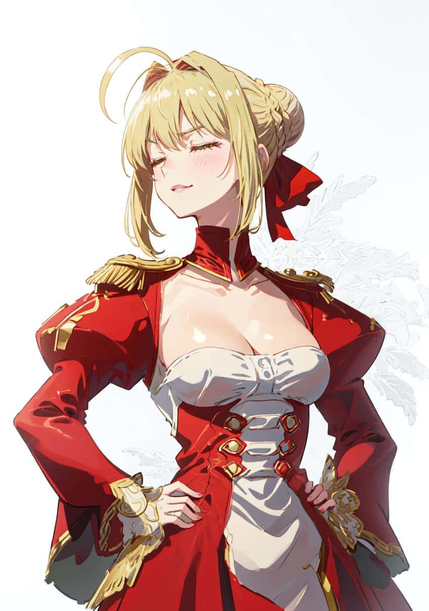 Nero Claudius Anime Character Portrait Wallpaper