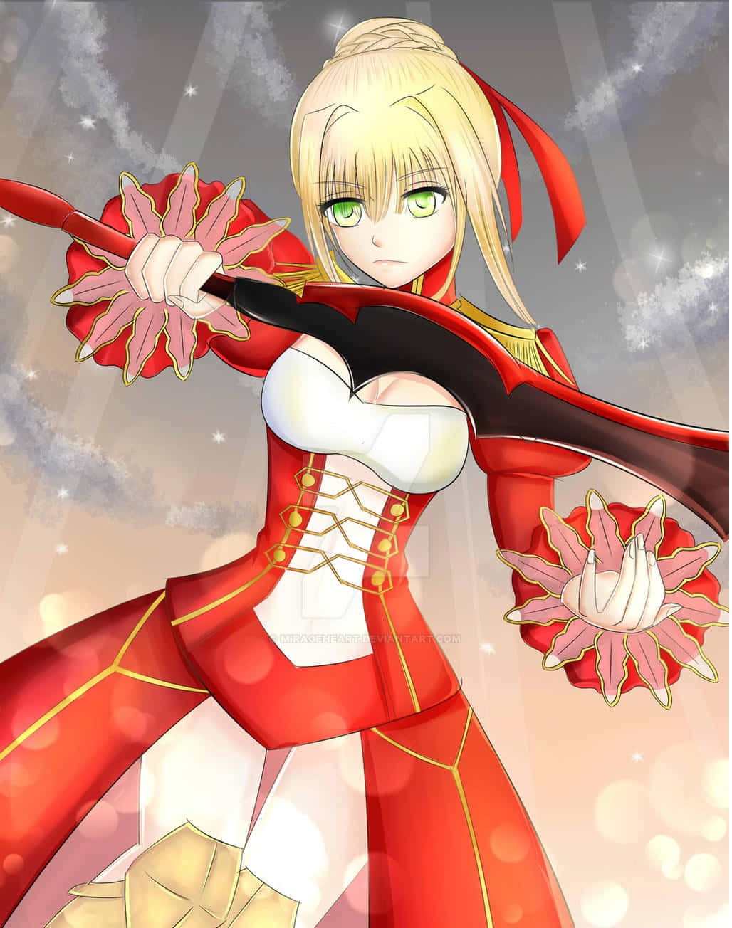 Nero Claudius Anime Warrior Wallpaper