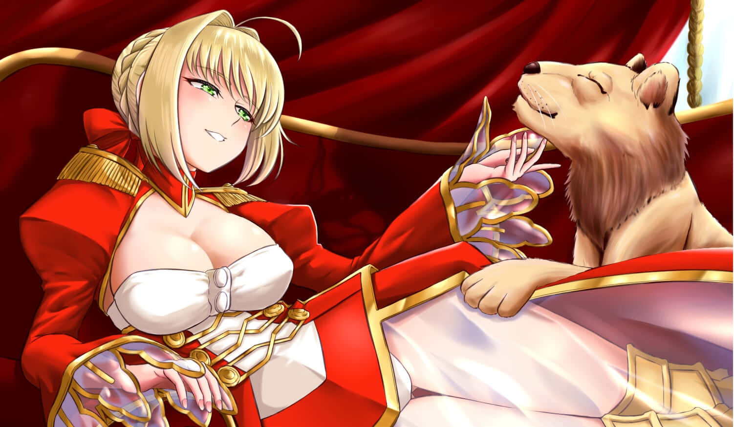 Nero Claudius Emperorand Lion Wallpaper