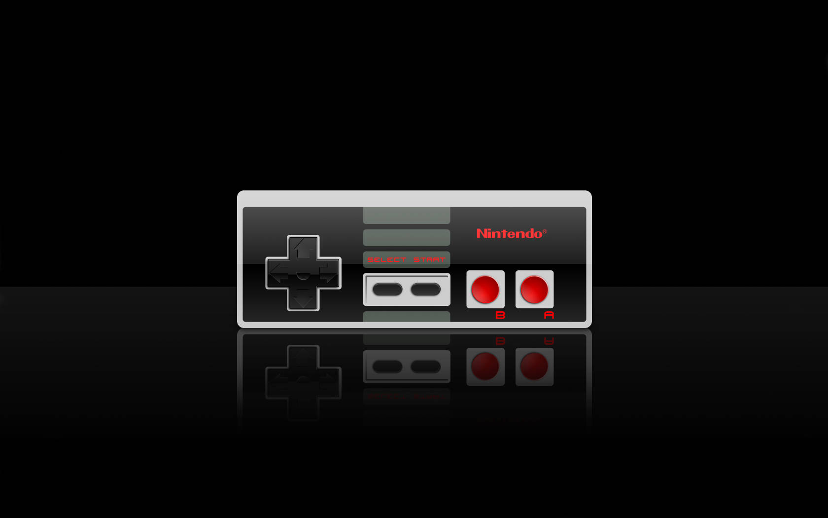 Nes Controller With Reflection Wallpaper