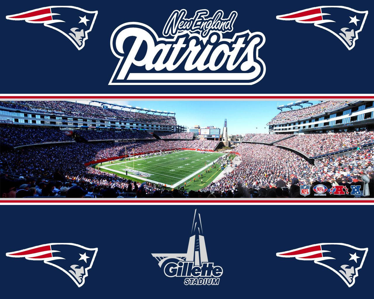 New England Patriots At Gillette Stadium Wallpaper